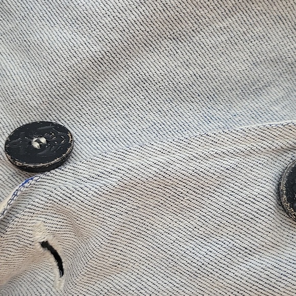 Kids Hooded Lined Jean Cape By NOE AND ZOE BERLIN. - Picture 5 of 8